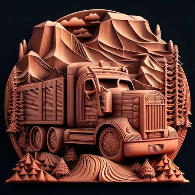 3D model Trucker game (STL)